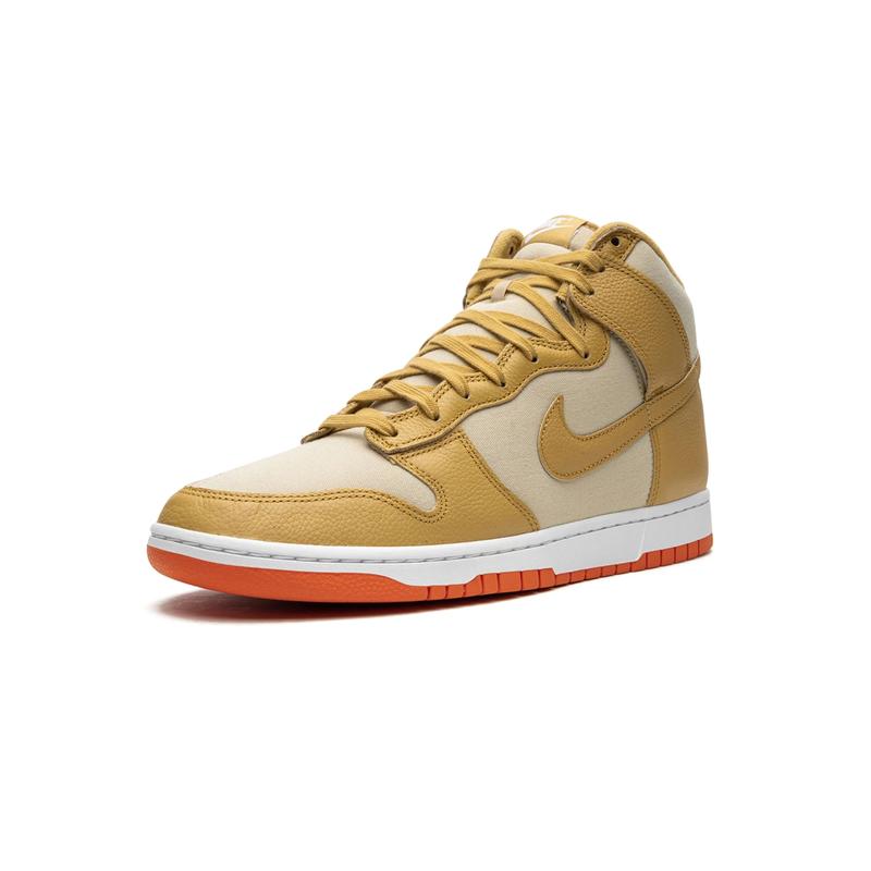 Nike Dunk High Wheat Gold Safety Orange DV7215-700 Mens Fashion Shoes New