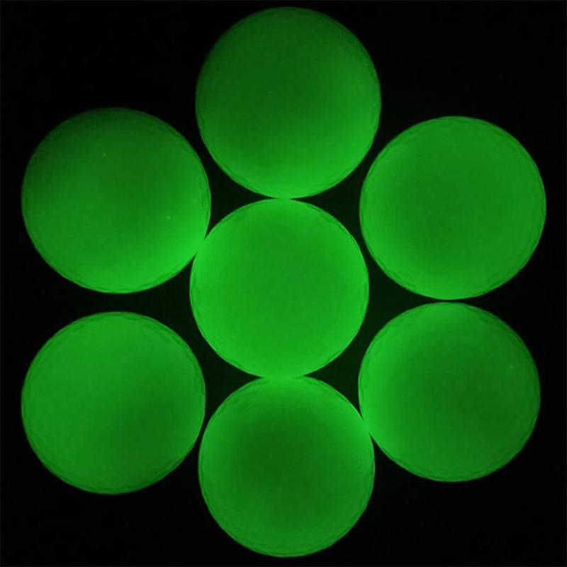 Fluorescent Glowing in the Dark Golf Ball, Long Lasting Bright Luminous Golf Ball for Night Sports, Golf Supplies