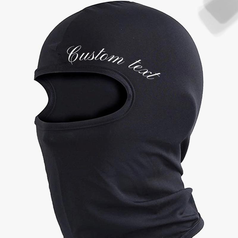 Custom cursive text ski mask balaclava, premium lightweight shiesty mask