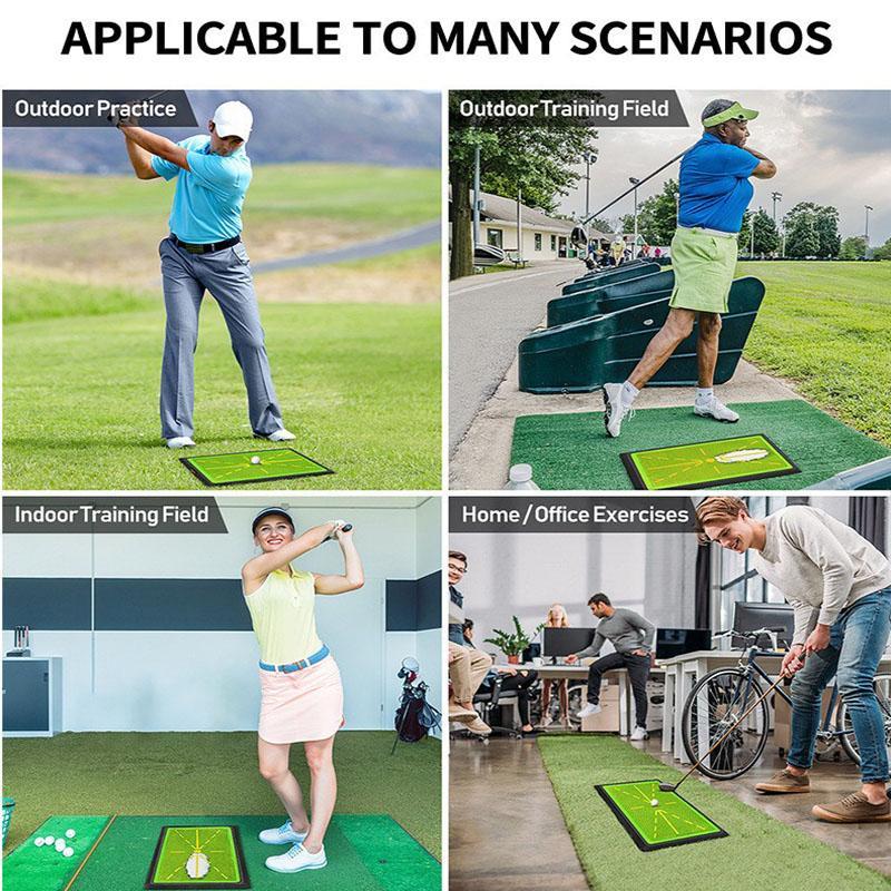 Durable Golf Swing Training Mat, Instant Feedback Golf Trace Strike Pad, Golf Training Aid for Swing Detection, Golf Hitting Mat, Golf Training Aid for Indoor Outdoor Use, Summer Gift