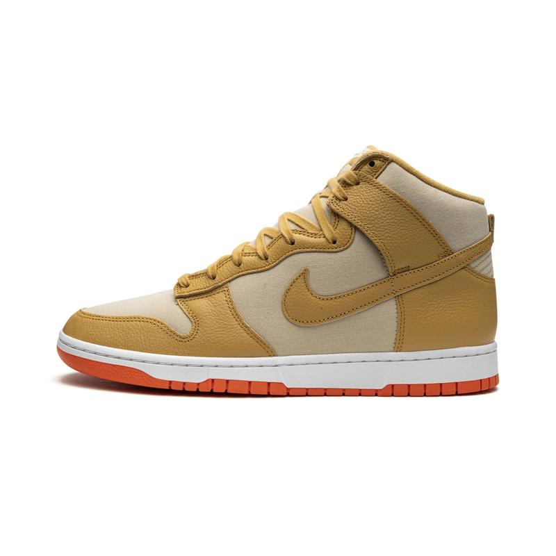 Nike Dunk High Wheat Gold Safety Orange DV7215-700 Mens Fashion Shoes New