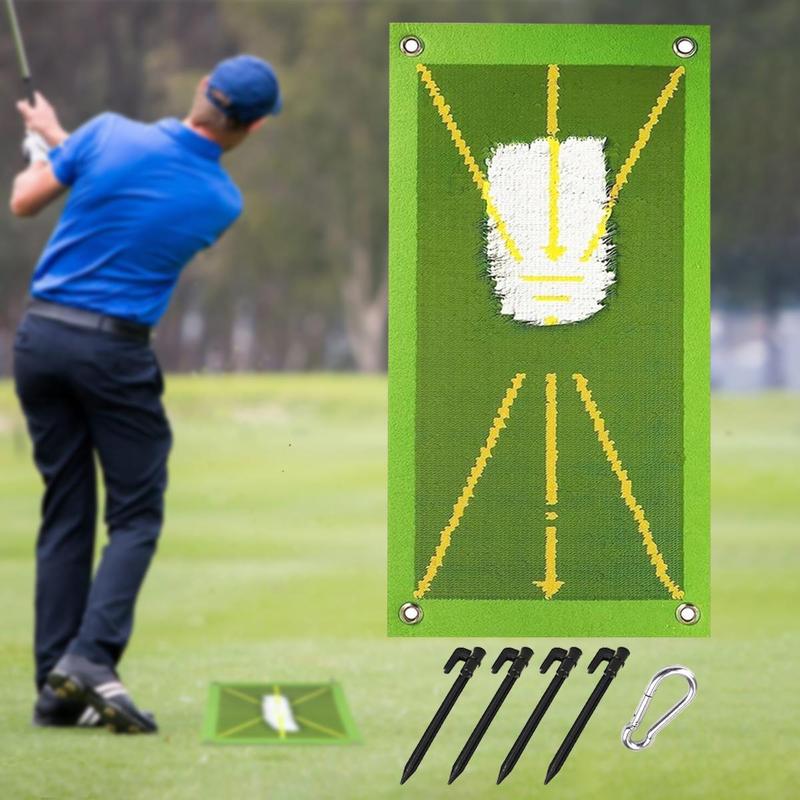 Golf Practice Mat with Stand, Indoor & Outdoor Golf Practice Mat with Spring Buckle, Golf Training Equipment, Perfect Gift for Golf Enthusiasts