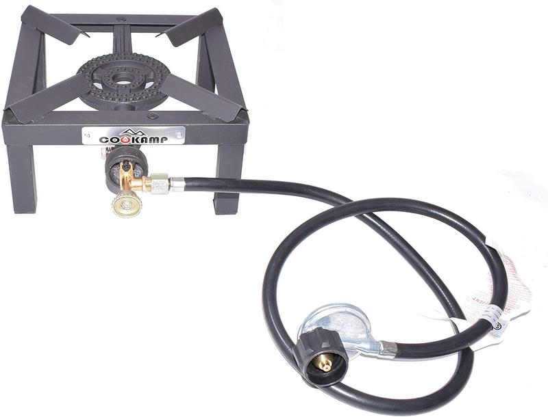 Propane Single Burner Camp Stove with CSA Listed Regulator and 4ft Hose (SA1200)