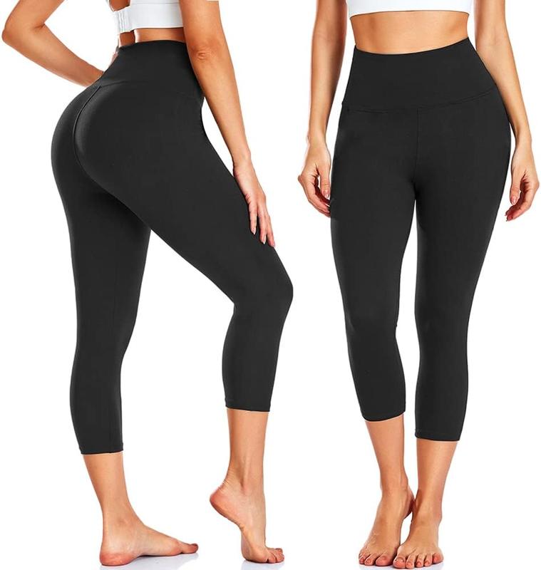 3 Pack Capri Leggings for Women  Stretch Tummy Control Yoga Pants for Cycling Workout Leggings For Womens leggings with pocket