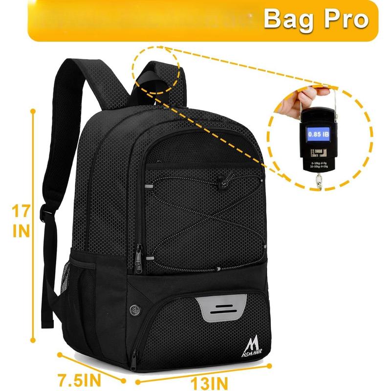 Soccer Bag-Soccer Backpack&Backpack for&Football Volleyball& Basketball,with Ball Compartment and  Package