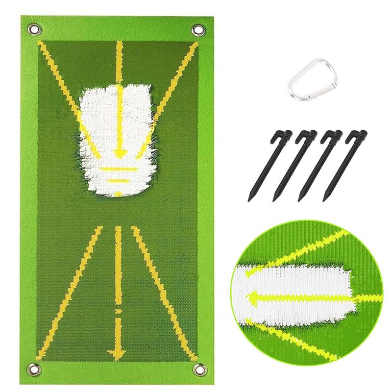 Golf Practice Mat with Stand, Indoor & Outdoor Golf Practice Mat with Spring Buckle, Golf Training Equipment, Perfect Gift for Golf Enthusiasts