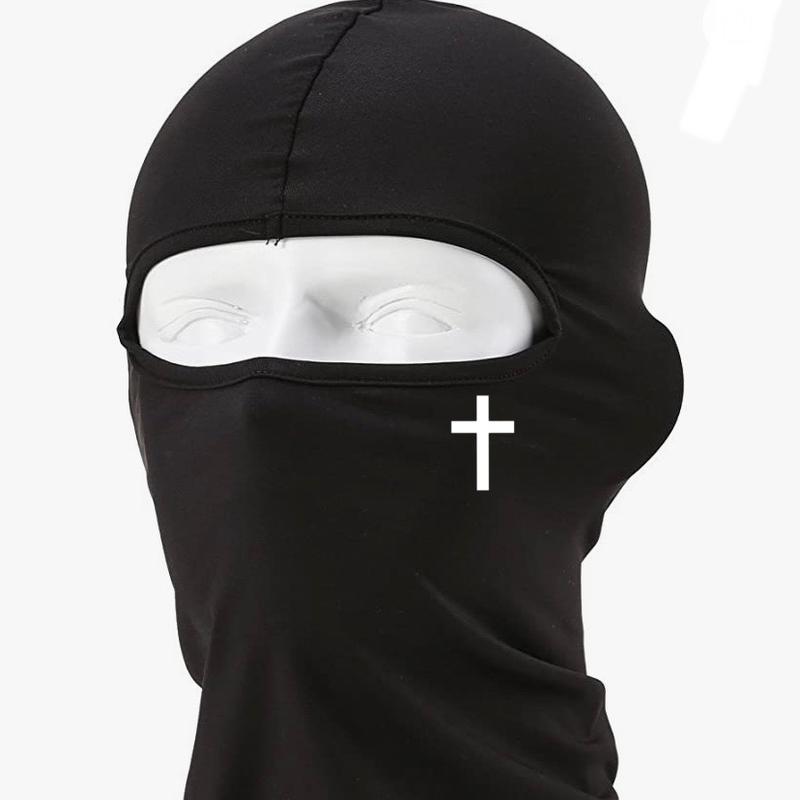 Unisex Cross Designed Polyester Ski Mask Balaclava