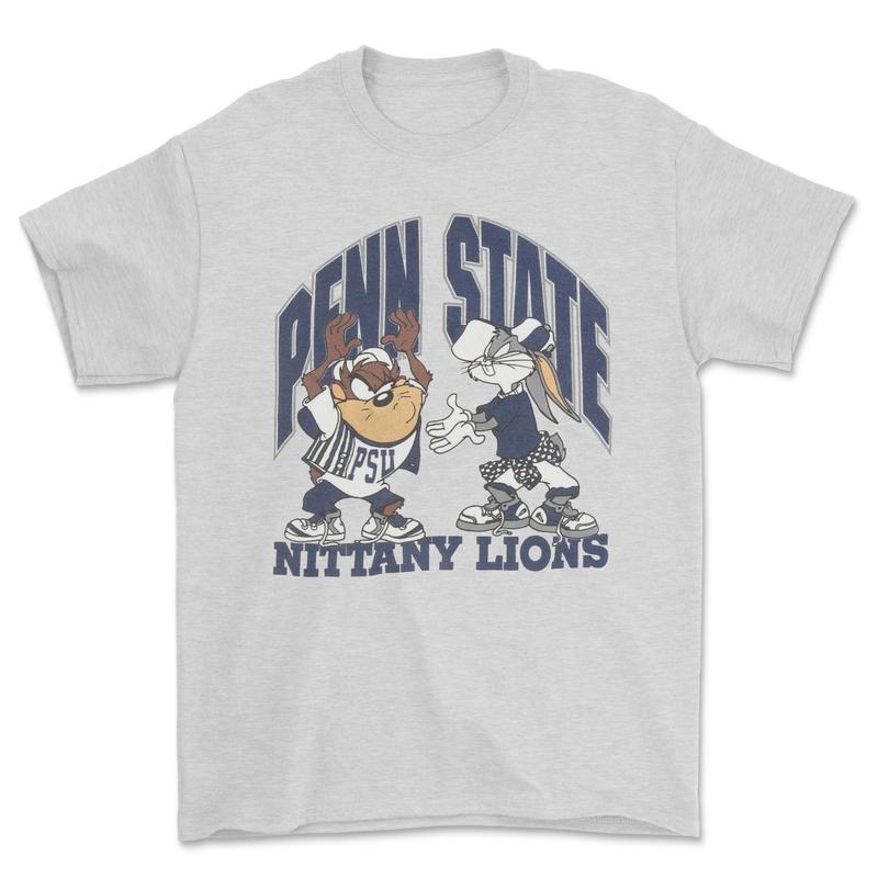 Vintage NCAA Penn State Nittany Lions Looney Tunes T-Shirt, graphic vintage sports tees for men