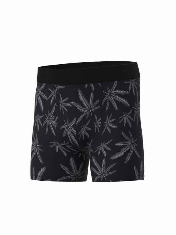 Men's Maple Leaf Print Drawstring Waist Sports Brief, Regular Fit Casual Comfy Breathable Swim Brief, Women's Sport & Outdoor Clothing For All Seasons