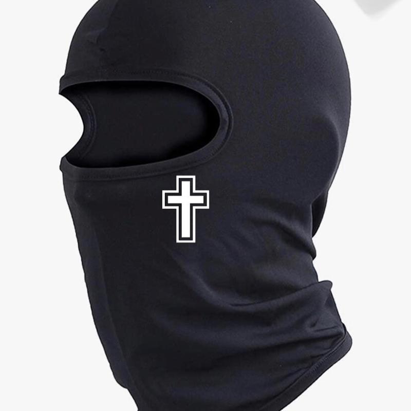 Unisex Cross Designed Polyester Ski Mask Balaclava