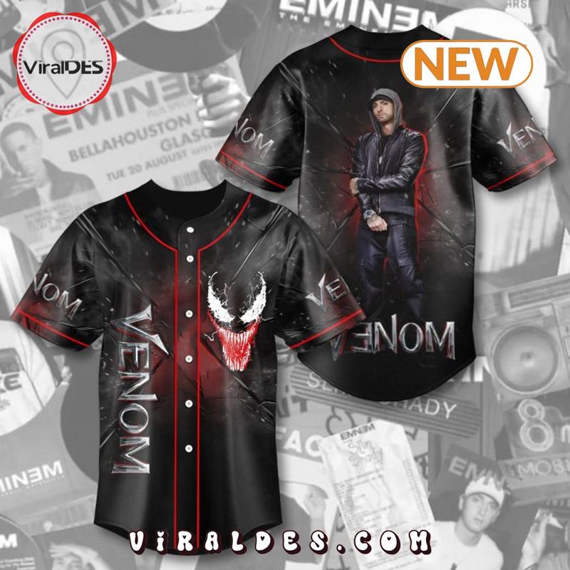 Venom Horror Movie Baseball Jersey Shirt for Men Women Halloween Outfits for Adults Young Horror Characters