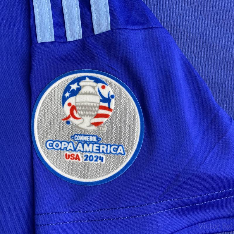 Copa America Argentina National Team Away Blue Soccer Jersey, Fan Edition No.10 Lionel Messi