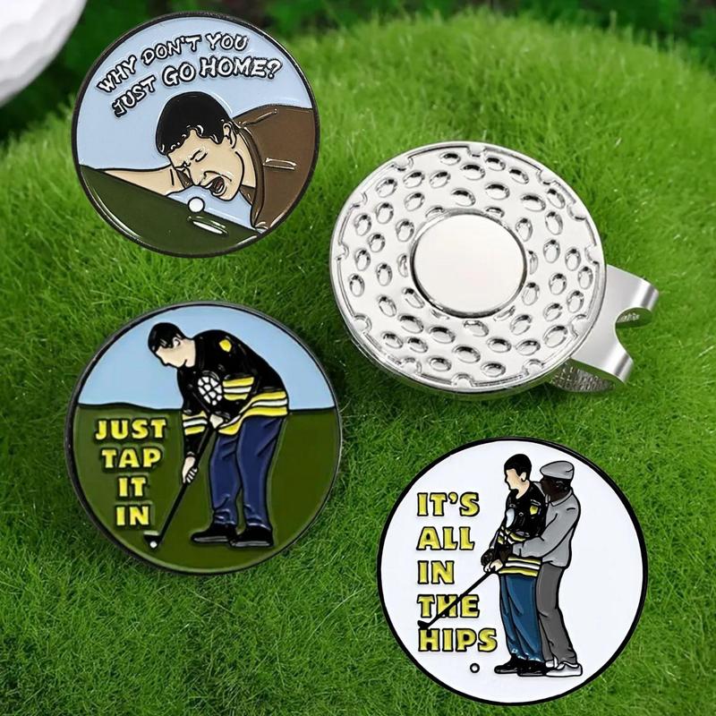 Magnetic Golf Ball Marker, 6 Counts set Golf Ball Marker with Hat Clip, Golf Accessories for Men Golfers Dad Boyfriend Husband Birthday Retirement Fathers Day