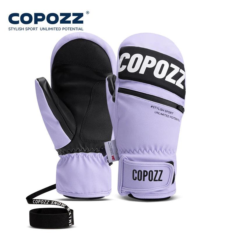 COPOZZ 3M Thinsulate Ski Gloves Women Men Windproof Breathable Waterproof Thermal Winter Warm Snow Mittens Snowboard Accessories