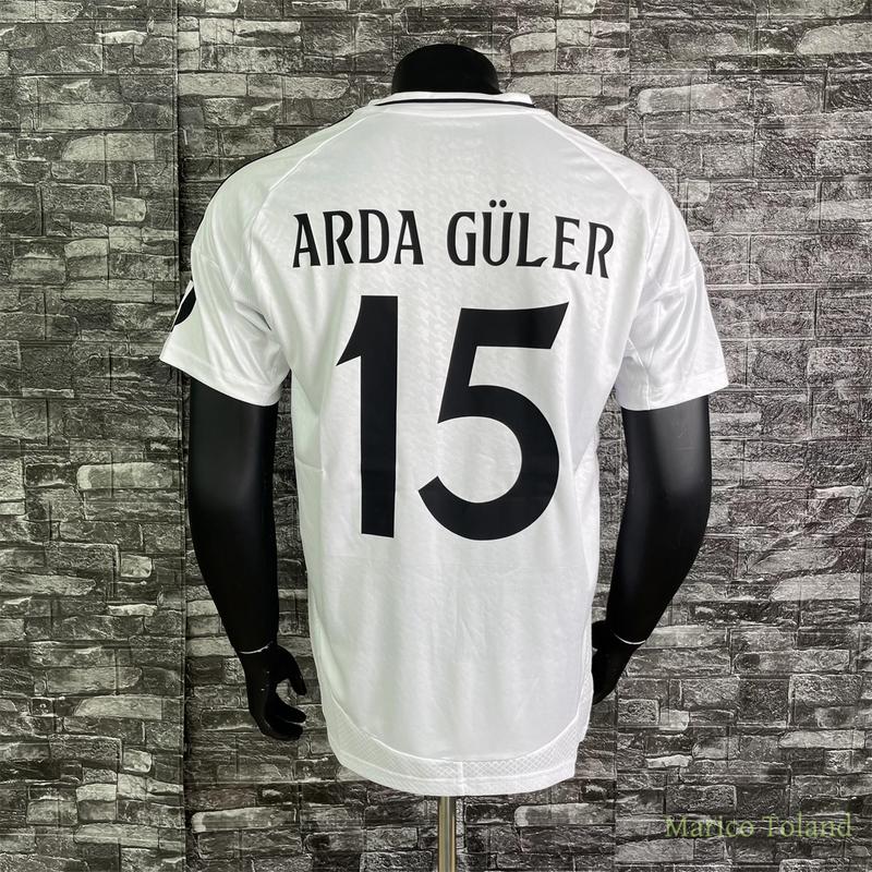 RMCF 24 25 ARDA GULER 15 New style soccer jerseys short-sleeved home shirt