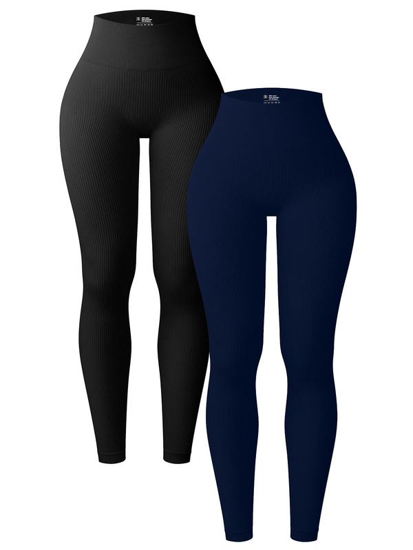 Summer 2024 Women's Solid High Waist Sports Leggings, Comfy Breathable Skinny Pants for Yoga Gym Workout Running, Women Sport Clothing, Casual Outftit Ideas