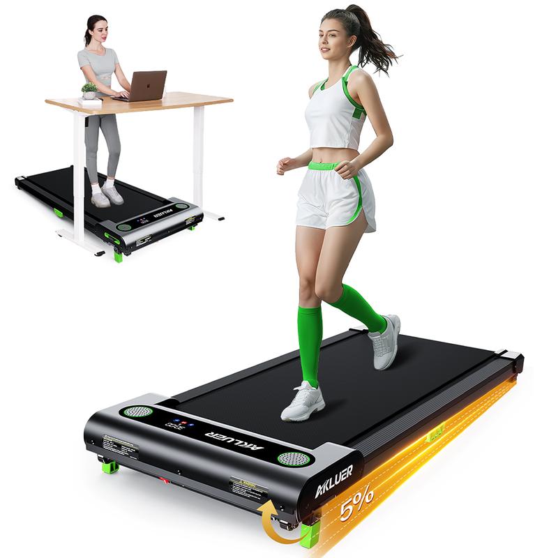 [Walking Pad with Incline] Akluer Incline Walking Pad Treadmill for Home, Speed 0.6-4MPH,2.5 HP Under Desk Treadmill Small with Remote Control black friday