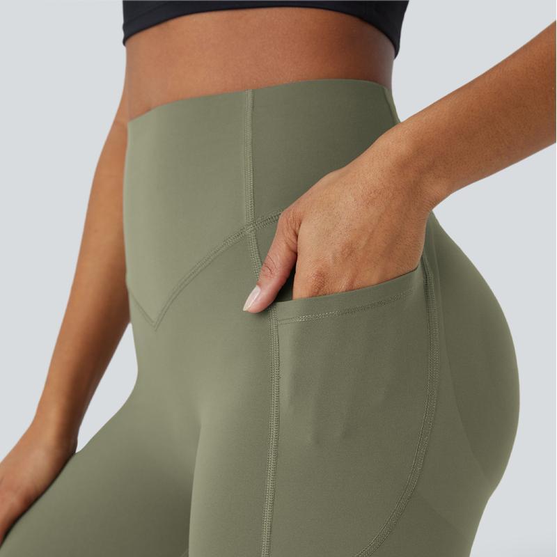 Halara SoCinched High Waisted Butt Lifting Tummy Control Side Pocket Shaping Training UltraSculpt Leggings