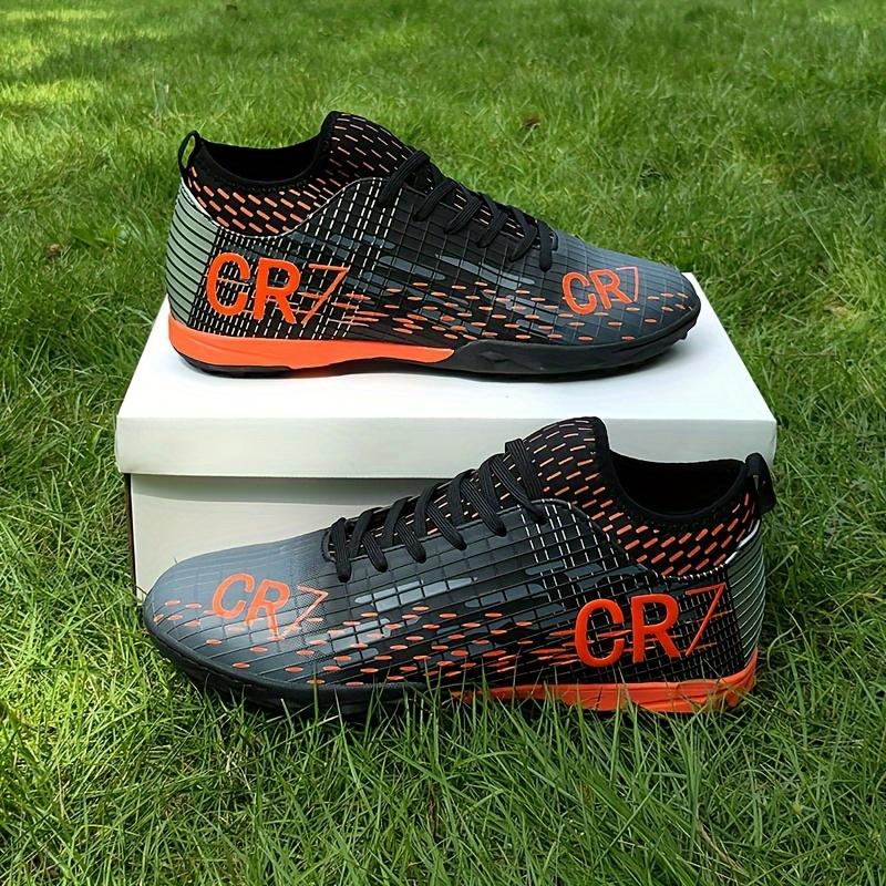 S1 New 2024 Unisex Lawn Soccer Shoes, Professional Outdoor Non-Slip Breathable Lace up TF Soccer Shoes Dandy