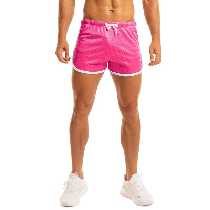 Ouber Men's Fitted Shorts Bodybuilding Workout Gym Running Tight Lifting Short