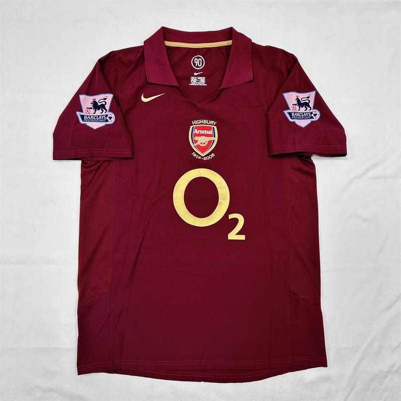 NIKE 05 06 Arsenal Home 14# Thierry Henry Short Sleeve Soccer Jersey Fans Version