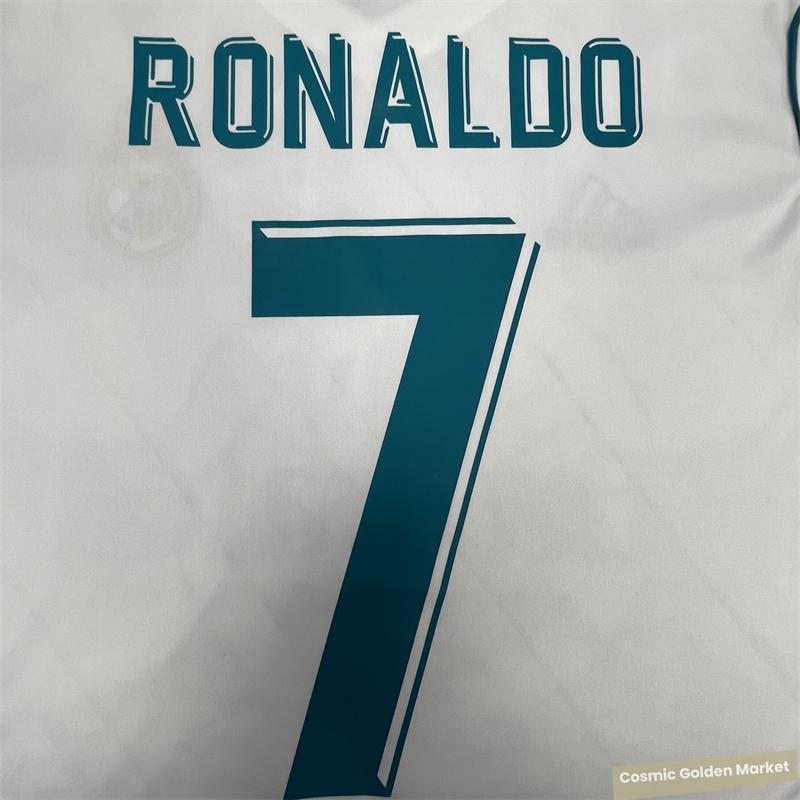 1718  Home Classic Soccer Jersey Short Sleeve No. 7 Ronaldo