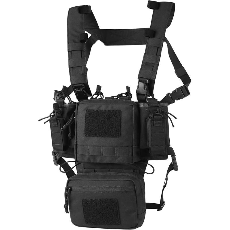 VOTAGOO Chest Rig-Sport Chest Rig New, Adjustable & Detachable Molle Micro Chest Rigs