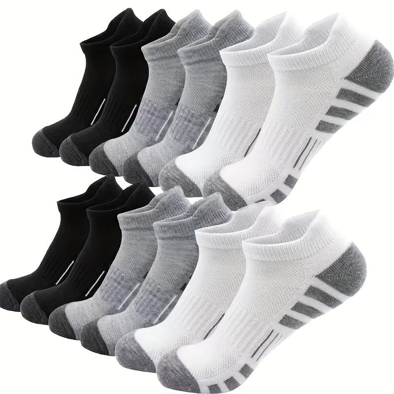 12 Pairs Comfortable Cushioned Running Socks - Lightweight Moisture-Wicking, Breathable, Low Cut, Non-Slip Tab - Perfect For Men & Women Everyday Athletics