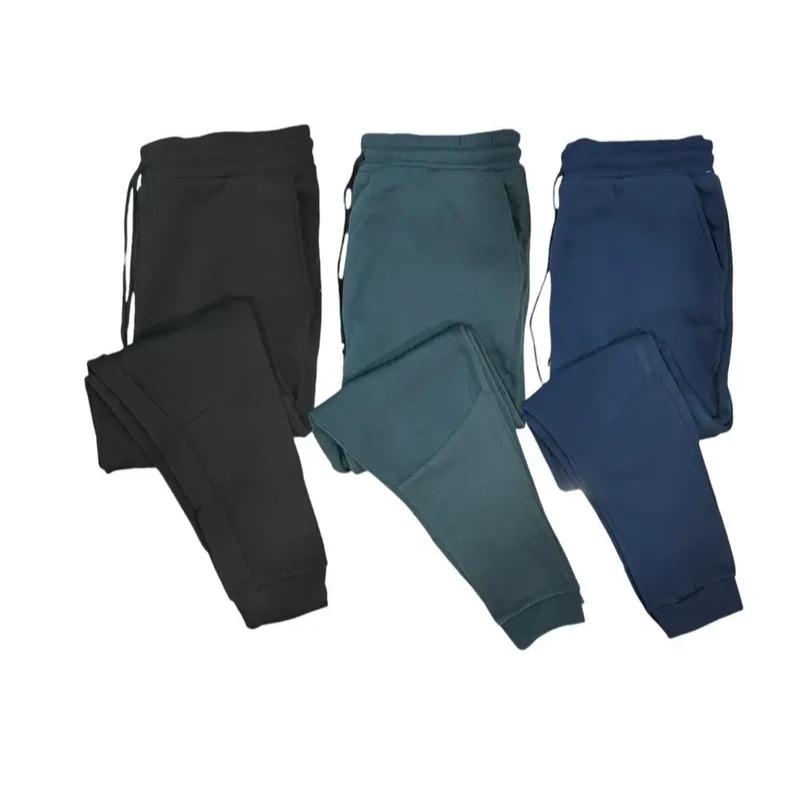 BenBen 3-Pack Super Soft Men's Fleece Joggers - Black, Grey, Navy Blue pocket casual ultra performance