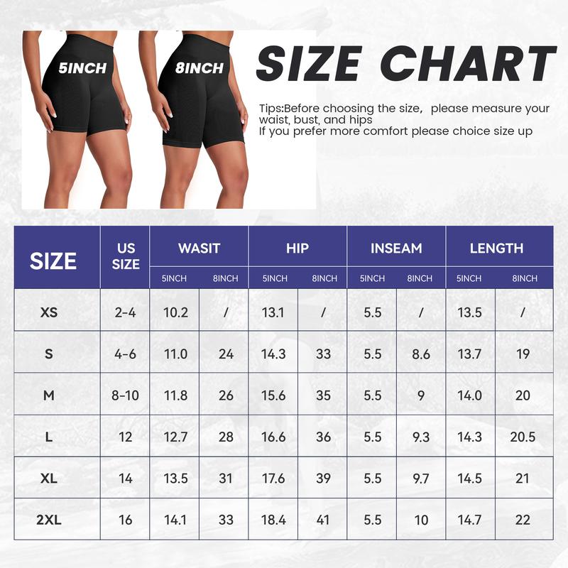 VICONOW Workout Shorts for Women - High Waist Tummy Control Bike Shorts for Gym Workout Athletic Running Yoga