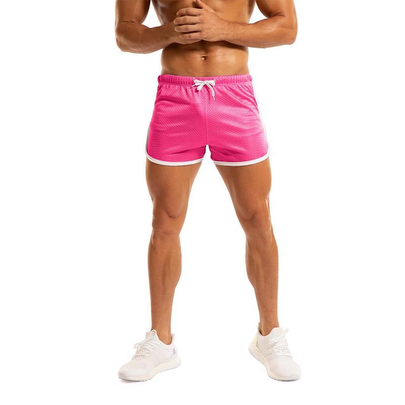 Ouber Men's Fitted Shorts Bodybuilding Workout Gym Running Tight Lifting Short