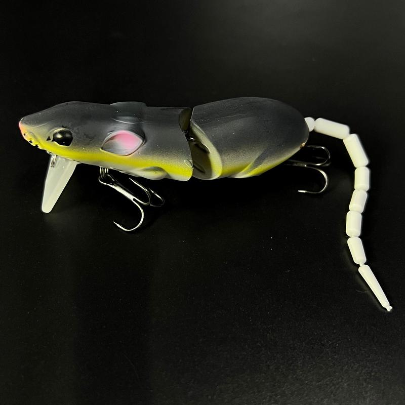 Simulated Mouse Lure with Hook, 3 Counts set Swimbait with Hook, Effective Mouse Lure for Catching Pike and Other Fish