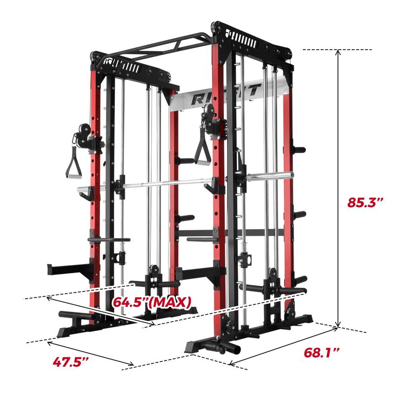 Upgrade M1 2.0 Multi-functional Smith Machine with Powerful Storage System smith machine squat machine power rack