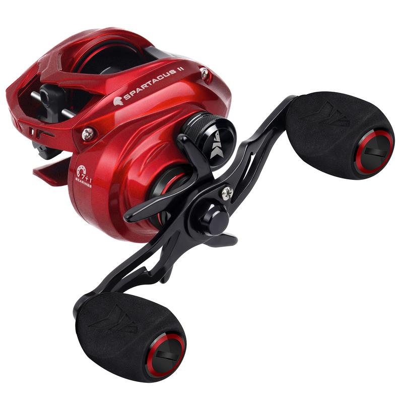 KastKing Spartacus II Baitcasting Fishing Reel, 6oz Ultralight Baitcaster Reel, Super Smooth with 17.6 LB Carbon Fiber Drag, 7.2:1 Gear Ratio, 39mm Palm Perfect Lower Profile Design