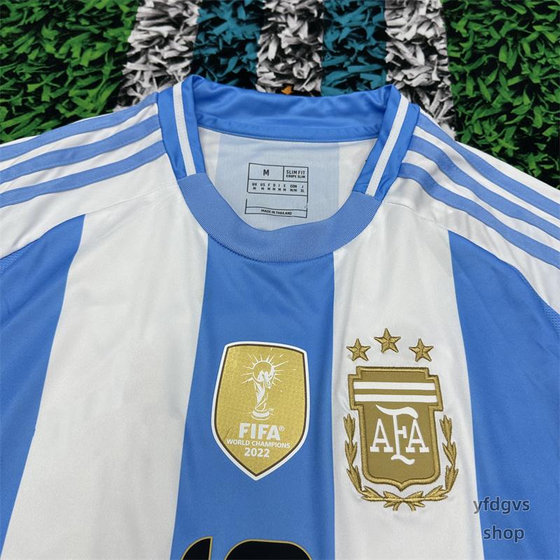 2024 Copa America Argentina Lionel Messi NO.10 Home Short Sleeve Football Jersey