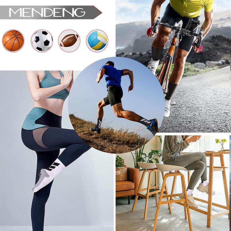 Mens Grip Socks Soccer Non Slip Socks for Men Anti Slip Hospital Socks Grippers Non Skid Training Athletic Socks