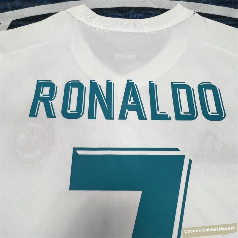 1718  Home Classic Soccer Jersey Short Sleeve No. 7 Ronaldo