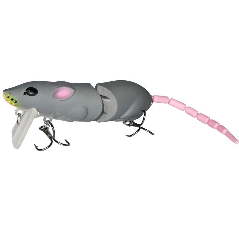 Simulated Mouse Lure with Hook, 3 Counts set Swimbait with Hook, Effective Mouse Lure for Catching Pike and Other Fish