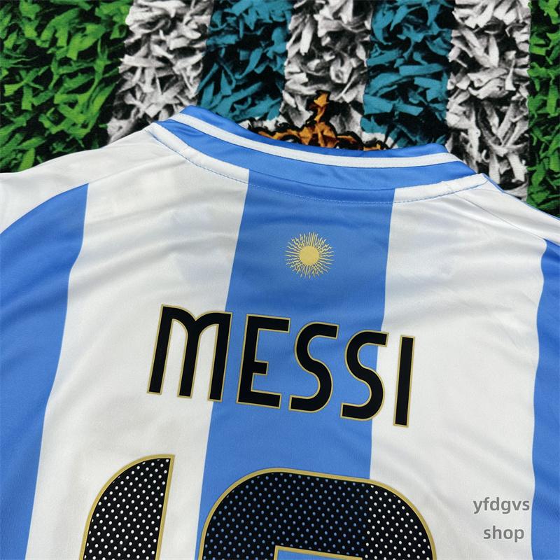 2024 Copa America Argentina Lionel Messi NO.10 Home Short Sleeve Football Jersey