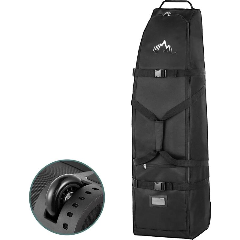 Soft-Sided Golf Travel Bag with Wheels - Heavy Duty 600D Polyester Oxford Wear-Resistant, Excellent Zipper Universal Size