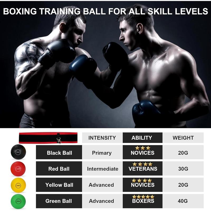 Upgraded Boxing Reflex Ball, Boxing Training Ball with Headband Perfect for Reaction, Punching Speed, Fight Skill, Fitness, Newst Boxing Equipment