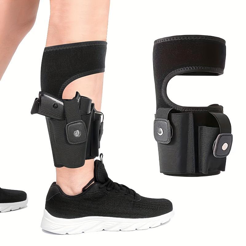 Adjustable Ankle Holster with Calf Strap for Hidden Carrying-Bag of Knife-Parts Bag, Classic Look