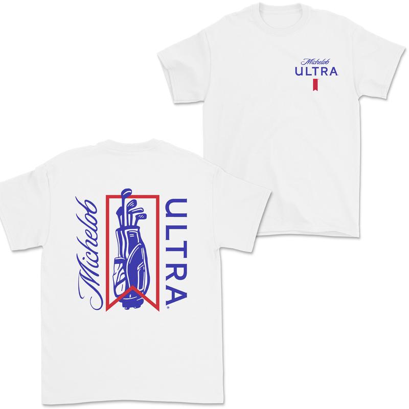 Michelob Ultra Golf Bag T-shirt, 2 Side Golfing T-shirt For Women, For Men