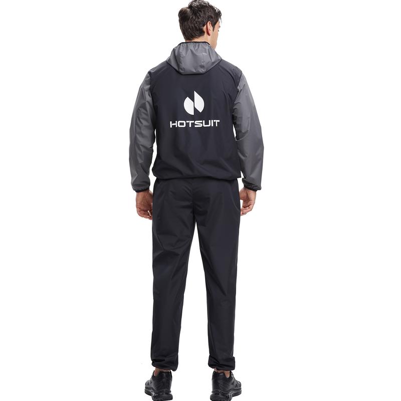 HOTSUIT Men's Sauna Suit – Full Body Sweat Suit for Gym Workouts and Exercise (Jacket & Pants)