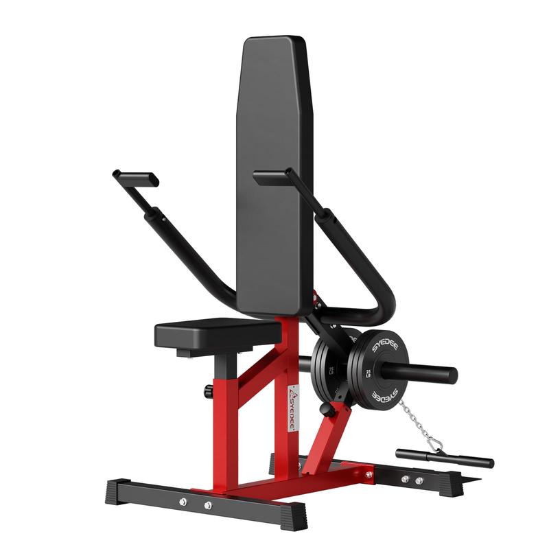 syedee Seated Dip Machine Plate Loaded- Tricep Dip Press Machine with Cable Bar for Biceps Chest Training, Hold up to 400LBS