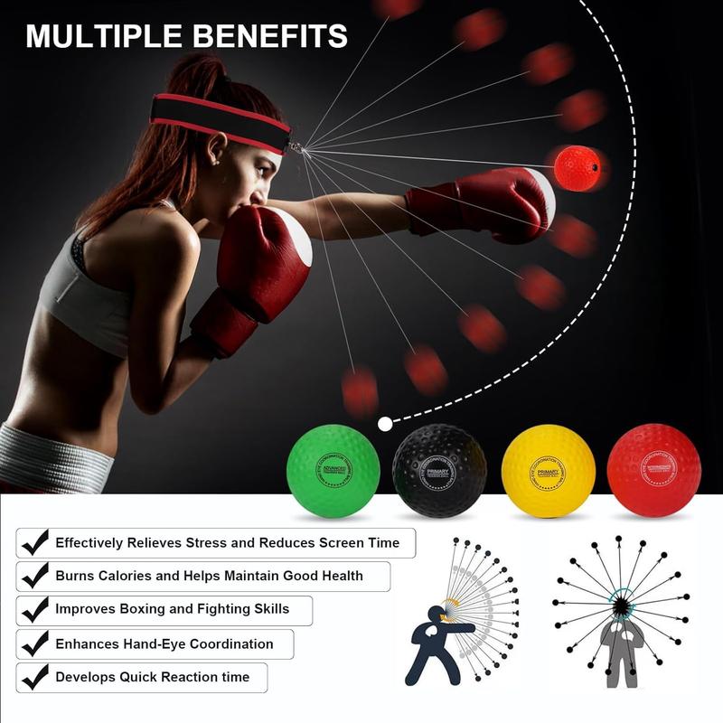 Upgraded Boxing Reflex Ball, Boxing Training Ball with Headband Perfect for Reaction, Punching Speed, Fight Skill, Fitness, Newst Boxing Equipment