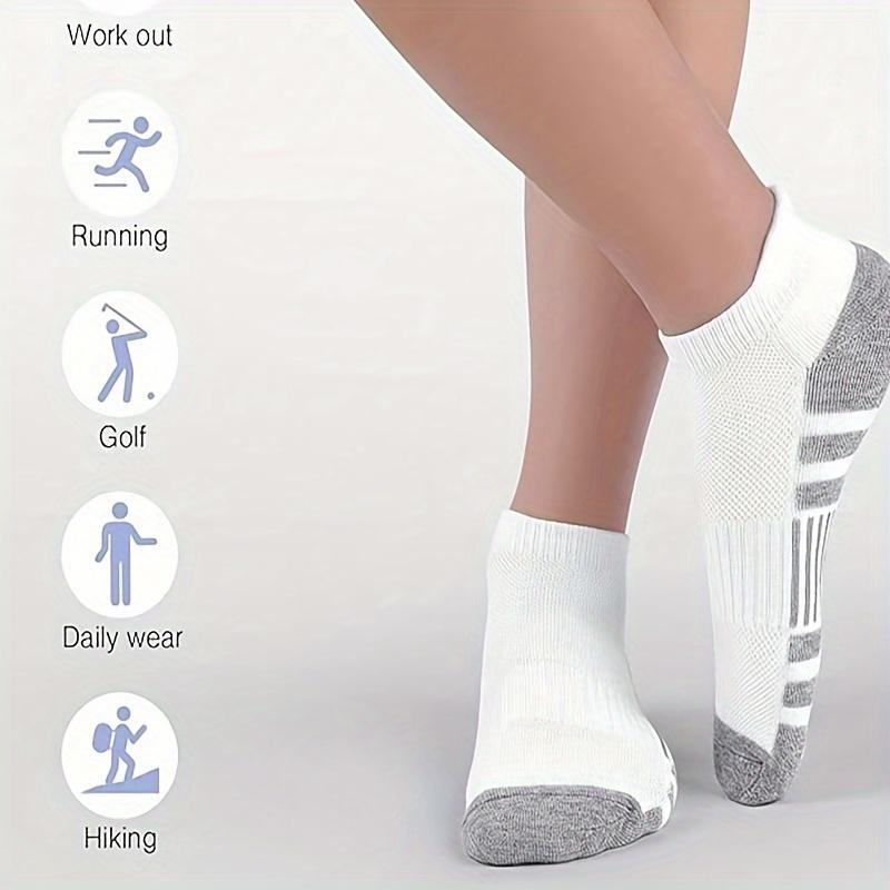 12 Pairs Comfortable Cushioned Running Socks - Lightweight Moisture-Wicking, Breathable, Low Cut, Non-Slip Tab - Perfect For Men & Women Everyday Athletics