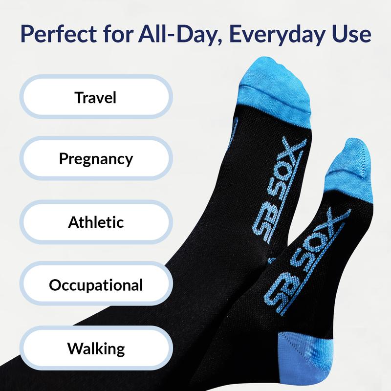 SB SOX Knee High Sports Socks for Men & Women - Best Socks for All Day Wear, Running, Athletic, & Travel