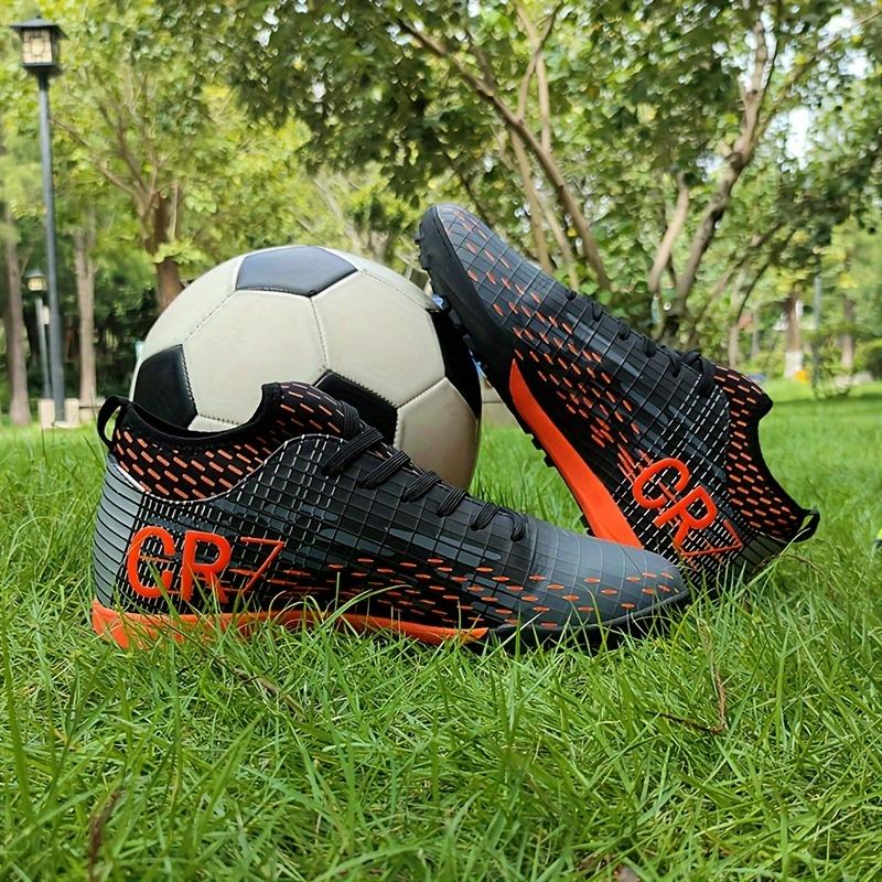 S1 New 2024 Unisex Lawn Soccer Shoes, Professional Outdoor Non-Slip Breathable Lace up TF Soccer Shoes Dandy