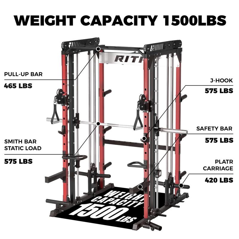 Upgrade M1 2.0 Multi-functional Smith Machine with Powerful Storage System smith machine squat machine power rack